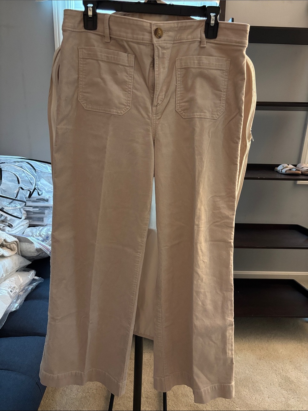 LOFT Beige Boot Cut Pants